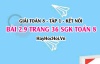 Bài 2.9 SGK Toán 8 tập 1 Kết nối tri thức